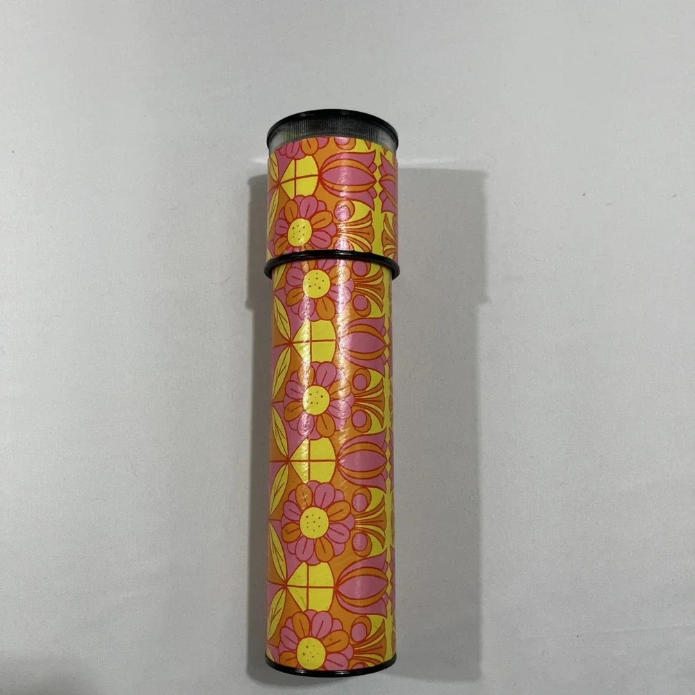 Vintage 1970s Kaleidoscope Toy Made in Japan Retro Psychedelic Mod Floral